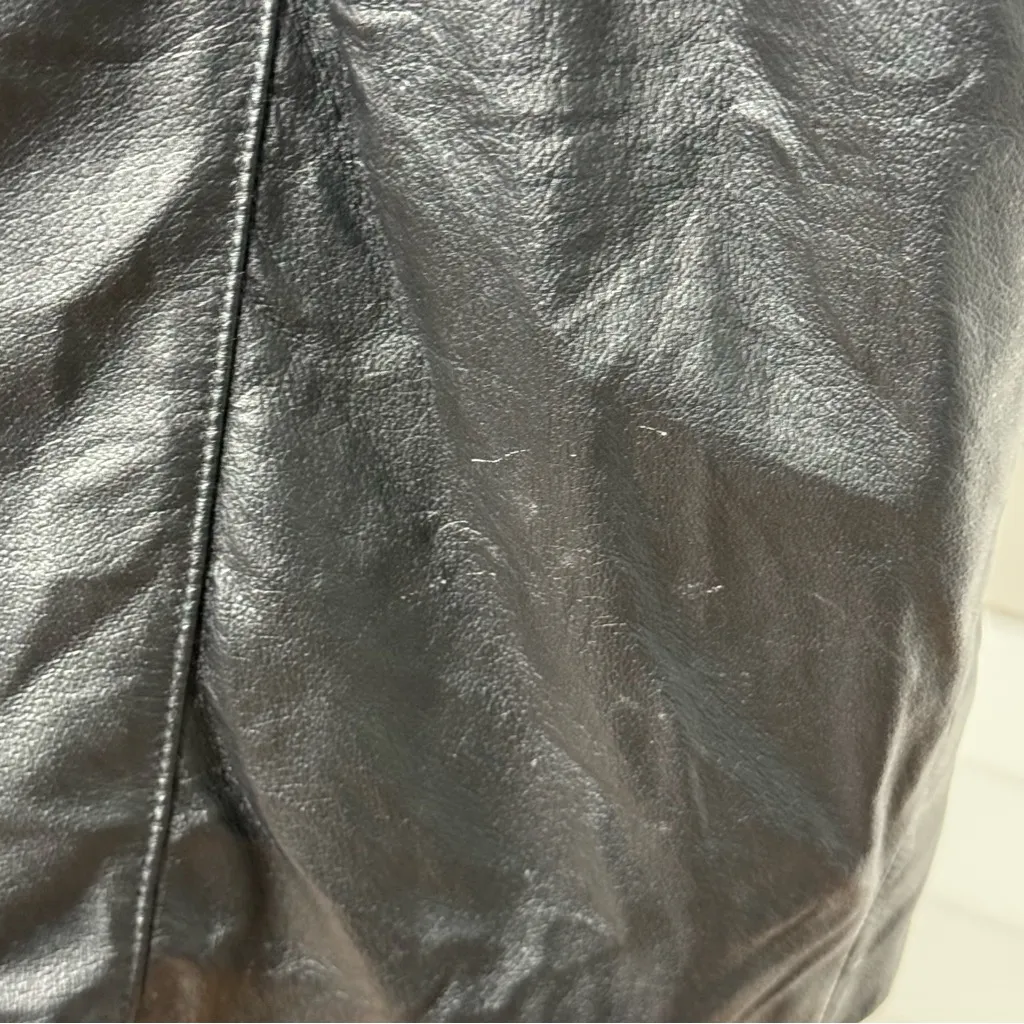 Vintage Bagatelle Genuine Leather Long Coat | L–XL | Y2K - Image 8