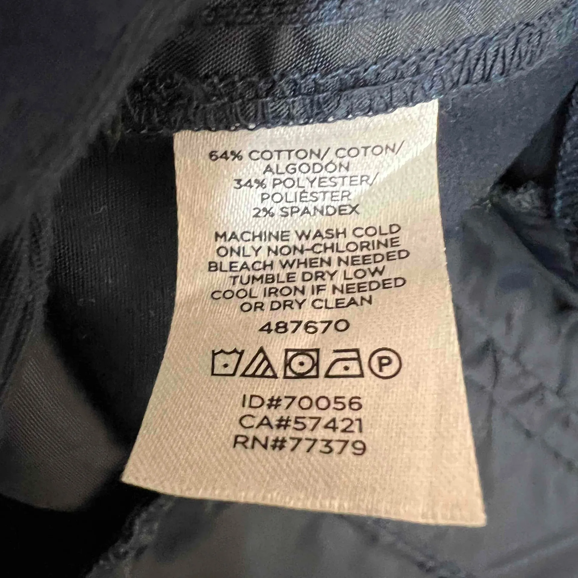 Ann Taylor Factory Navy Blue Stretch Flat Front Dress Chino Pants‎ Womens Size 6 - Image 6