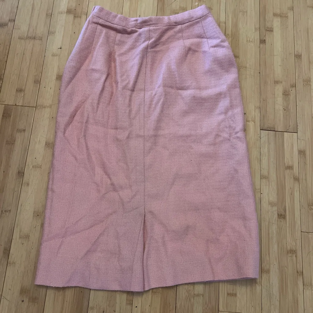 Vintage Pendleton Pink Knee Length Skirt - Image 3