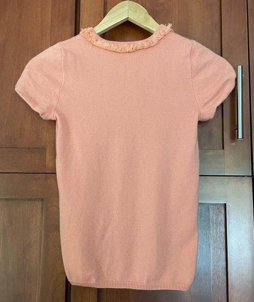 J.Crew 100% Cashmere Short Sleeve Sweater Size XS - Image 4