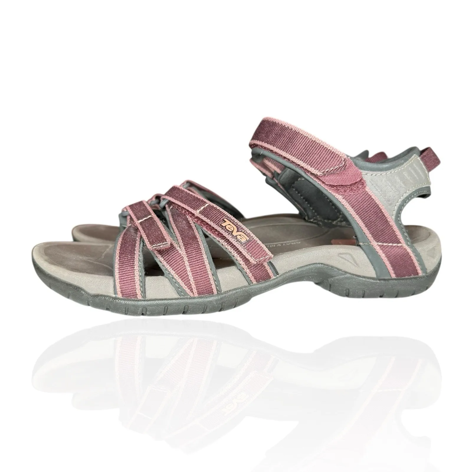 Teva Tirra Sandals Womens Size 8 Gray Plum Sport Hiking Water Strap Trail 4266 - Image 5