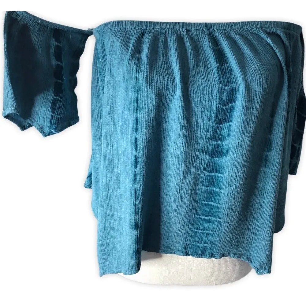 Mittoshop Off-shoulder Snake Print Flowy Blouse - Image 2