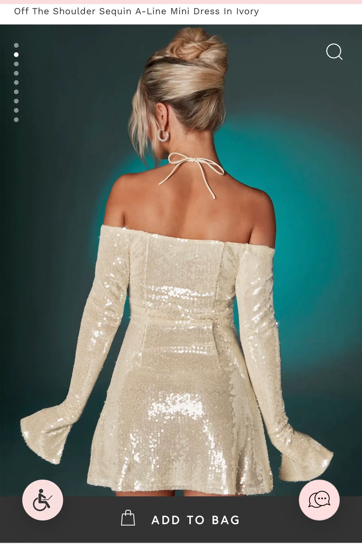 Anais Sequin Dress - Image 2