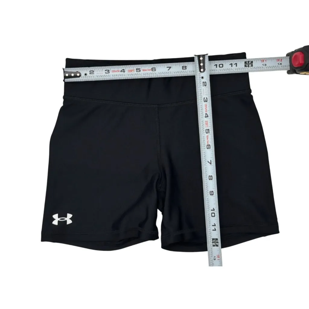 NEW UNDER ARMOUR Compression S Womens HEATGEAR BASELAYER 4” SHORTY SHORTS Black - Image 6