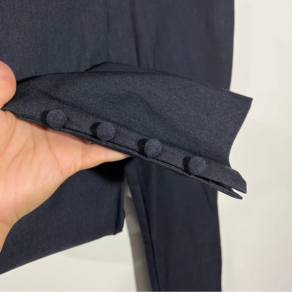 Chico's So‎ Slimming Brigitte Button-Hem Ankle Pants Navy Size 2 Chico's Size 00 - Image 9