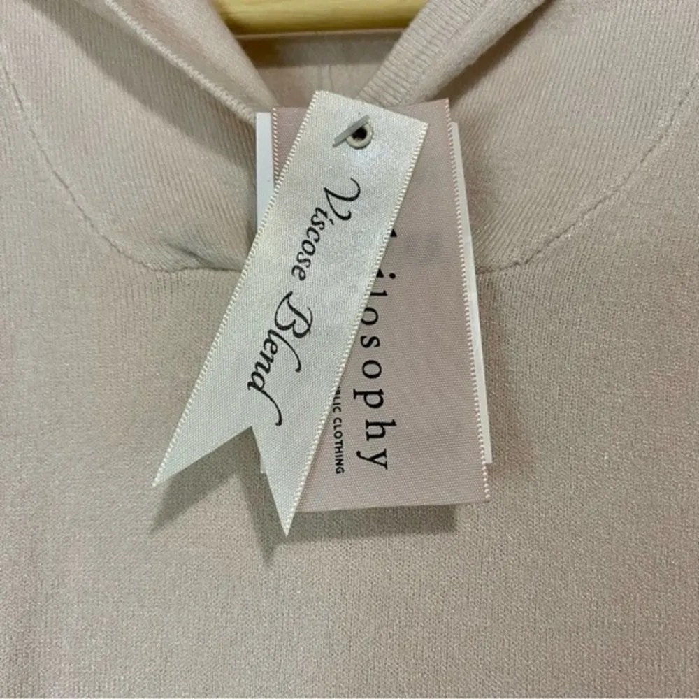 Philosophy Women’s Casual Hooded Pullover Light Pink Size XS NWT - Image 9