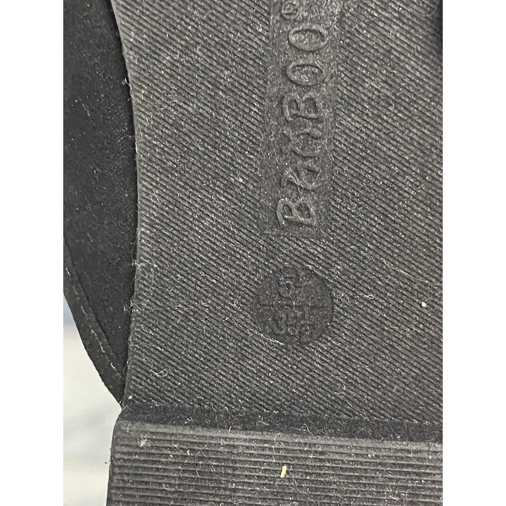 Women's Bamboo Black Print Sequence Size‎ 5.5 New S-314 - Image 7