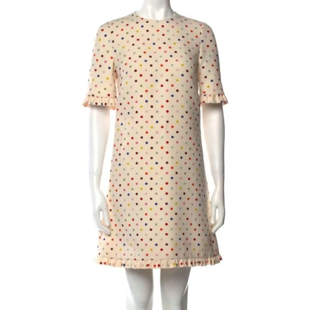 New Valentino elbow sleeve polka dot dress - Image 5