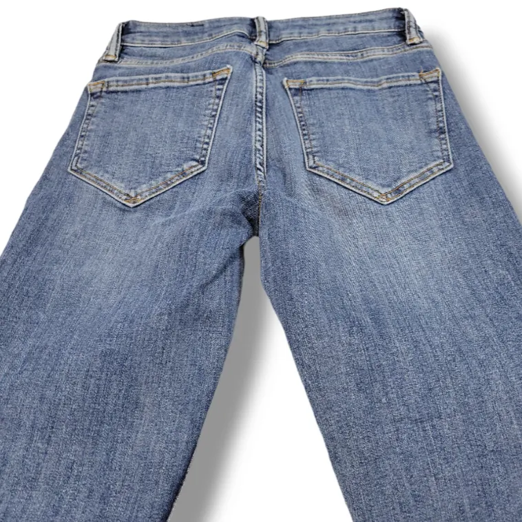 Allsaints Jeans Size 24 23x26.5 All Saints Mast Skinny Jeans Stretch Altered Hem  - Image 4