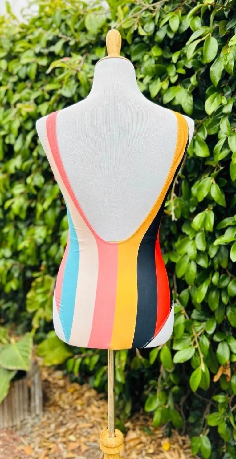 womens small striped swimsuit sexy - Image 3