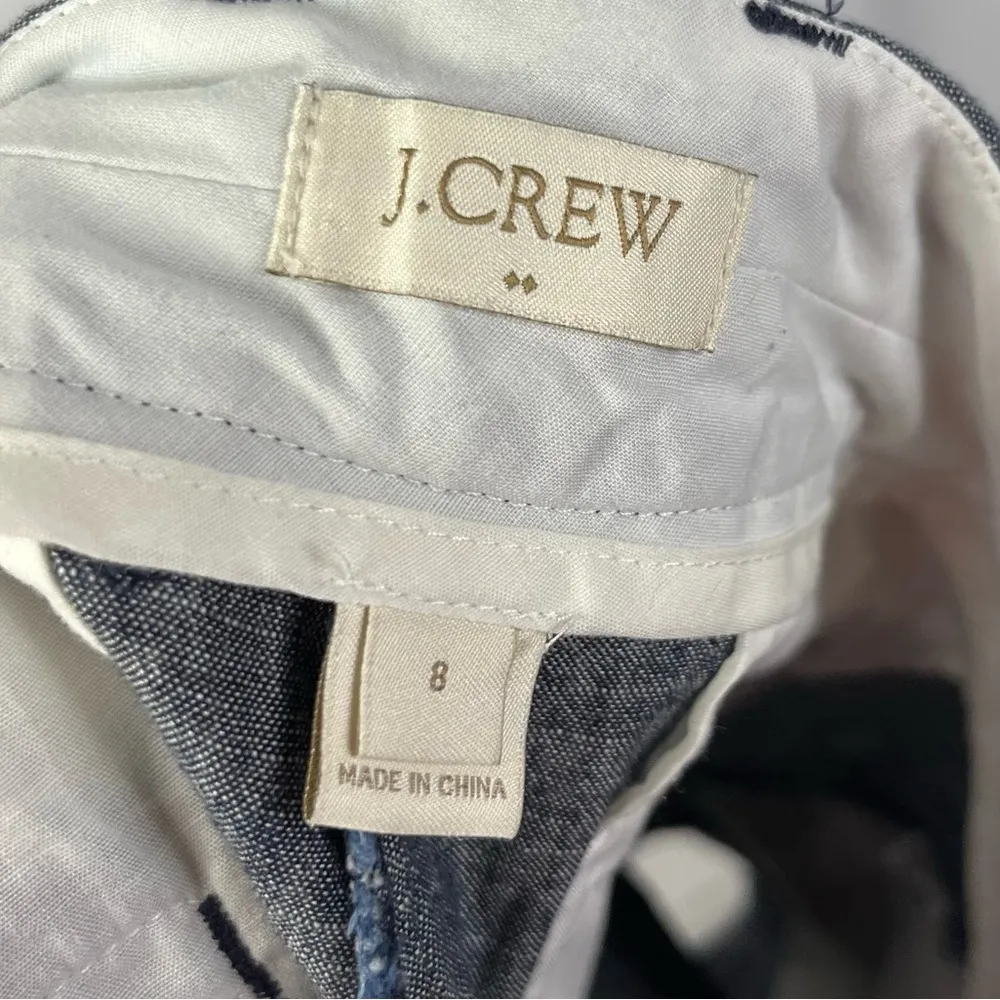 J. Crew Blue 3" Chambray Chino Shorts 8 - Image 4