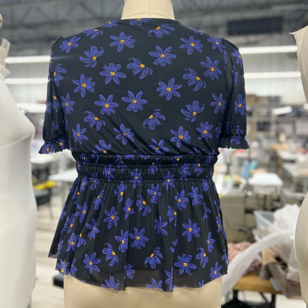 Ava & Viv Floral Peplum Top 1X - Image 6