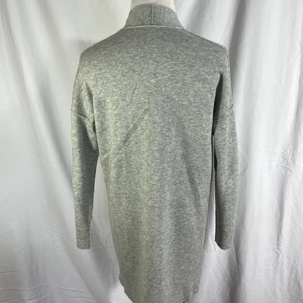 Eileen Fisher Reversible Cashmere Blend Open Cardigan - Image 11