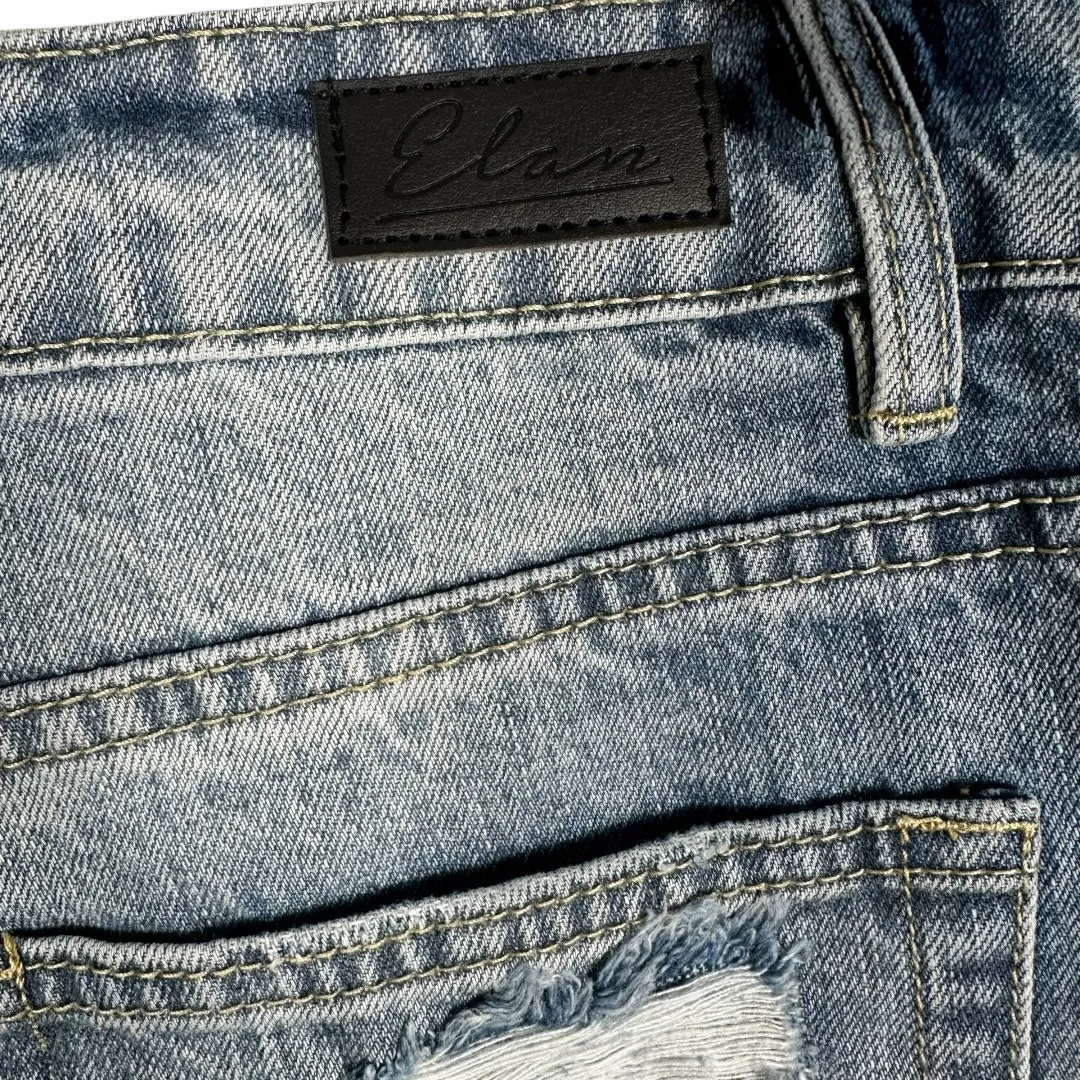 Elan Distressed light Blue Jeans Medium 8/10 - Image 5