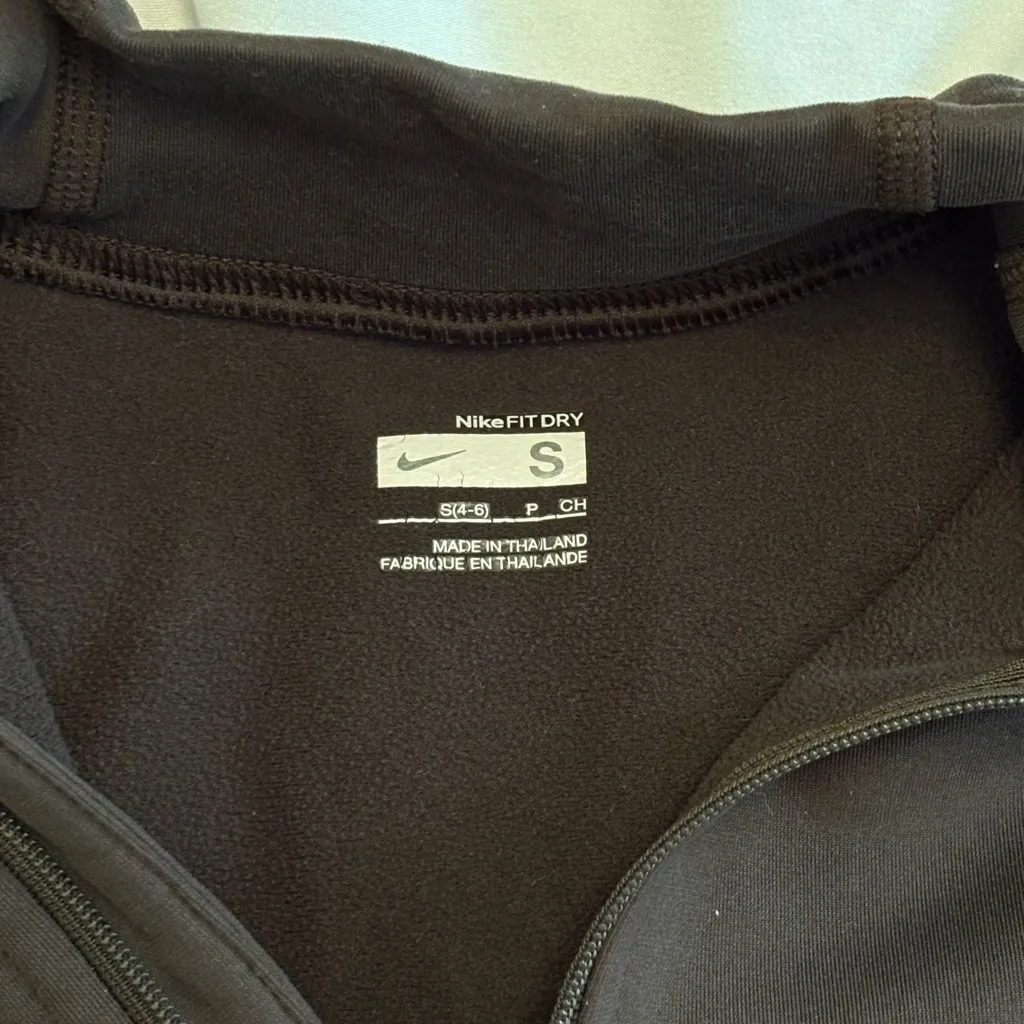 Nike Dark Olive/Brown FIT DRY Quarter-Zip Pullover - Image 2