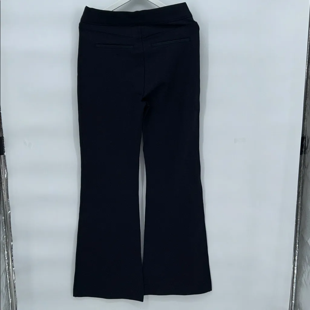 New Spanx Black Ponte Knit Pull On Pants Straight Leg Size L - Image 6