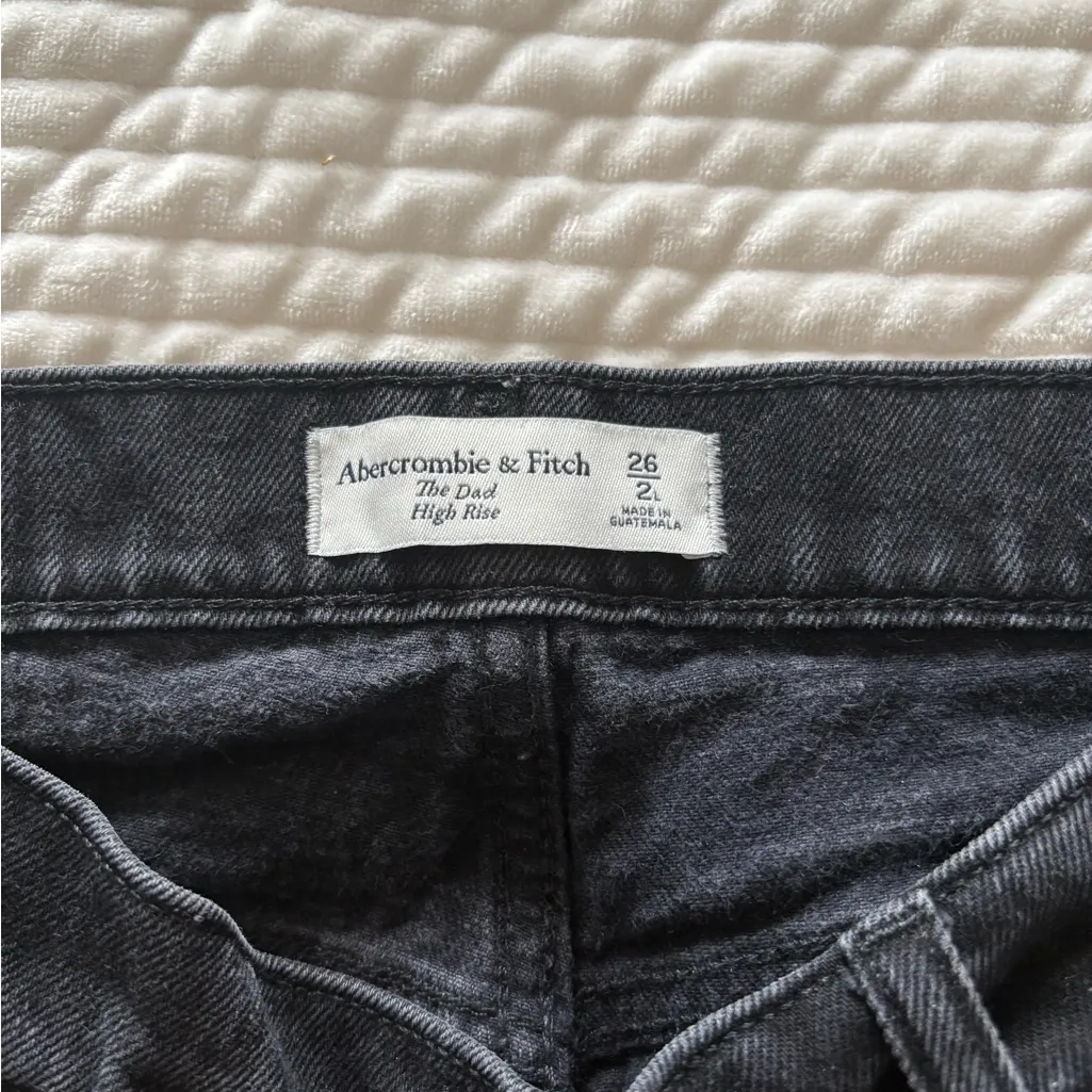 Abercrombie & Fitch black crossover jeans - Image 2