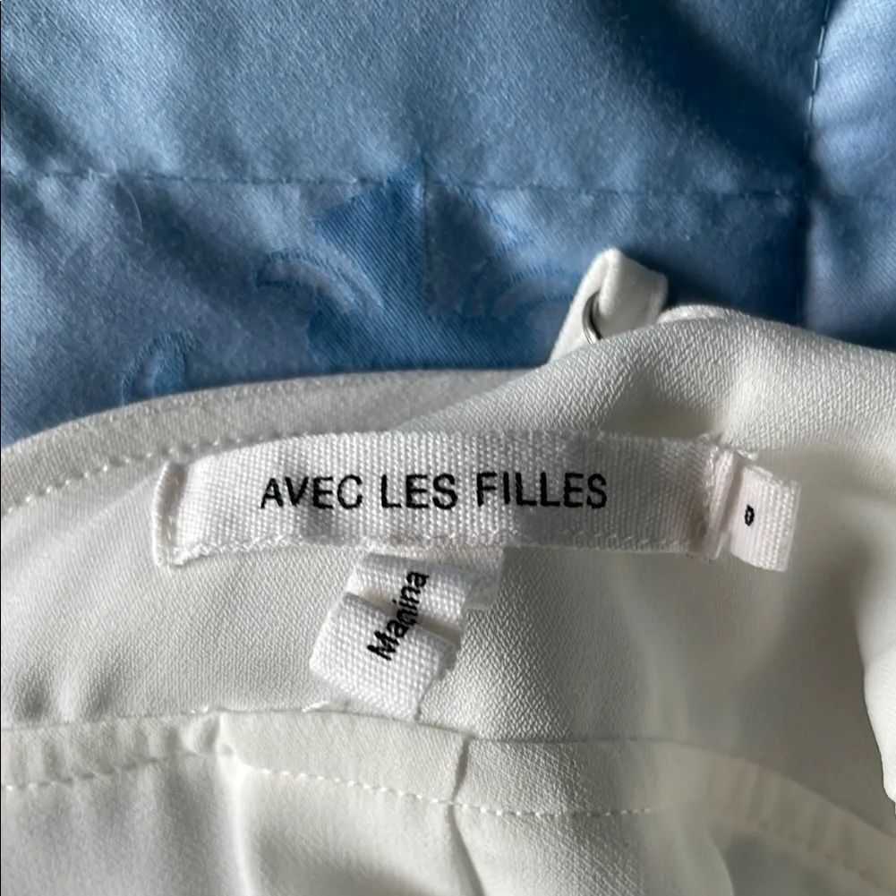 Avec Les Filles White Wide-Leg Jumpsuit - Image 5