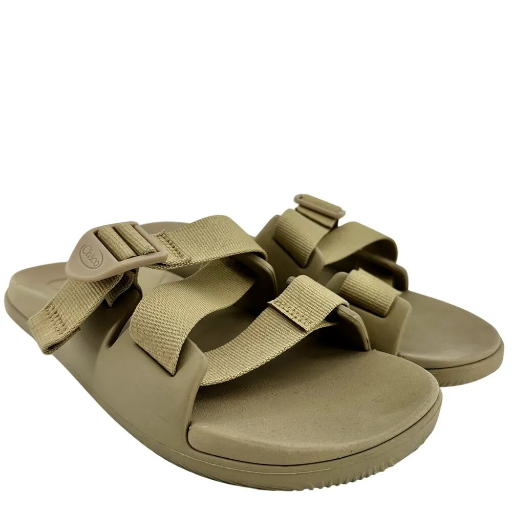 Chaco Chillos Slide Slip-On LUVSEAT Arch Cinch Buckle Jacquard Webbing Taupe 8 - Image 2