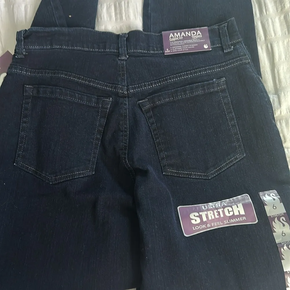 Gloria Vanderbilt Amanda Dark Indigo Jeans - Image 5