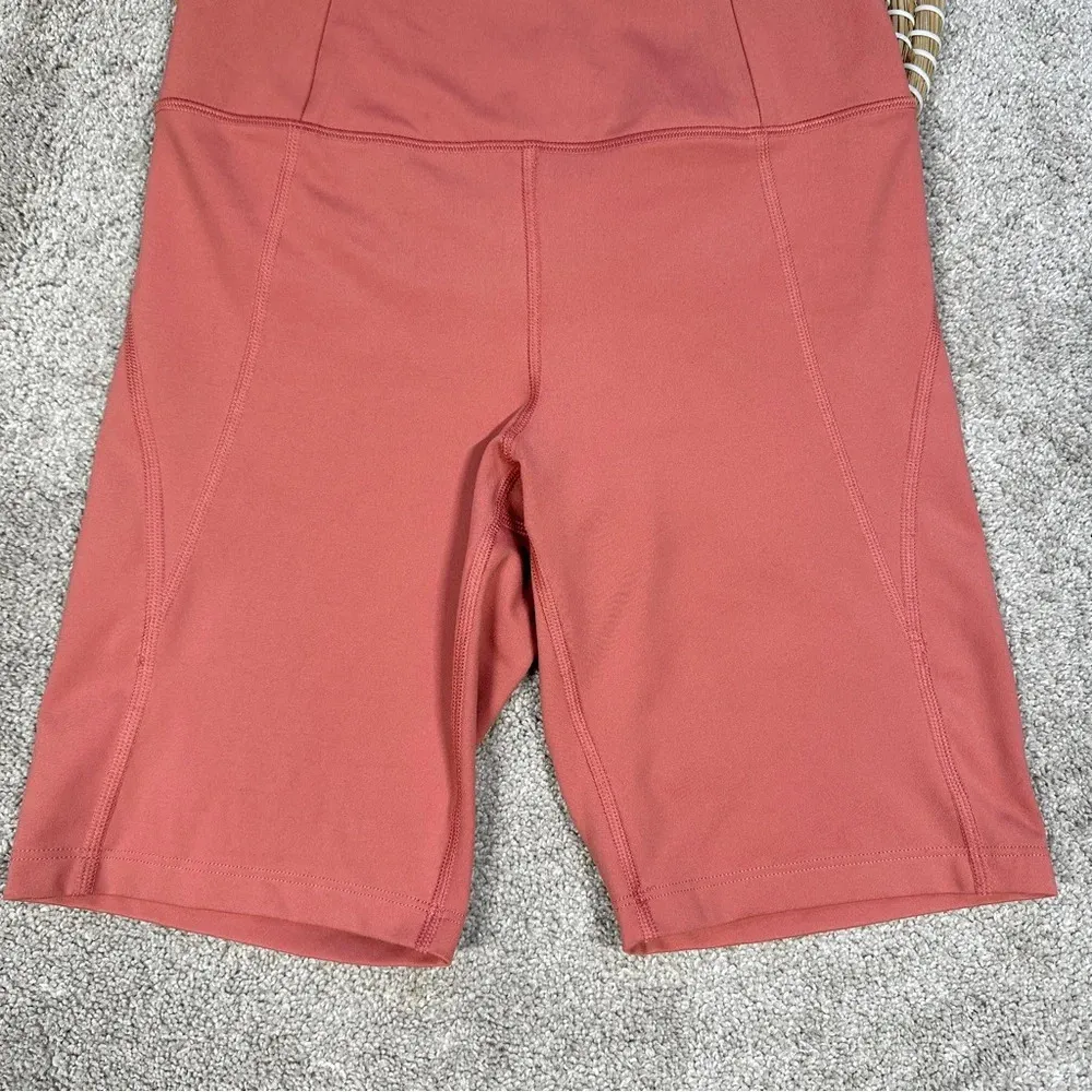 Girlfriend Collective High Rise Bike Short High-Impact Compressive Peach Size S - Image 4