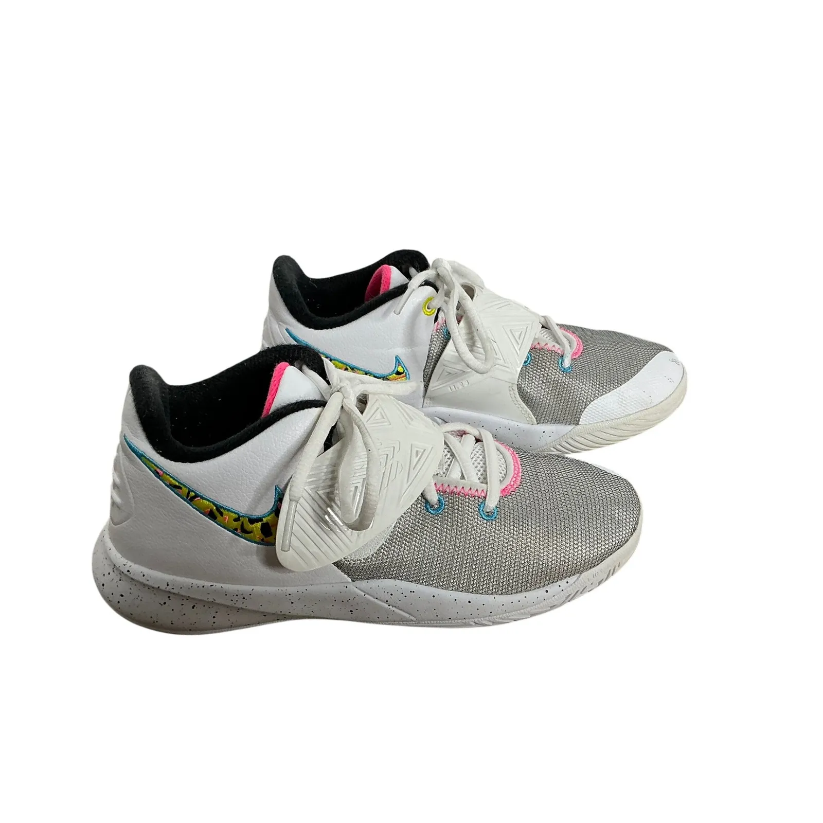 Nike Zoom Freak 2 Basketball Shoes White Gray Lace‎ Up Sneakers - Image 3