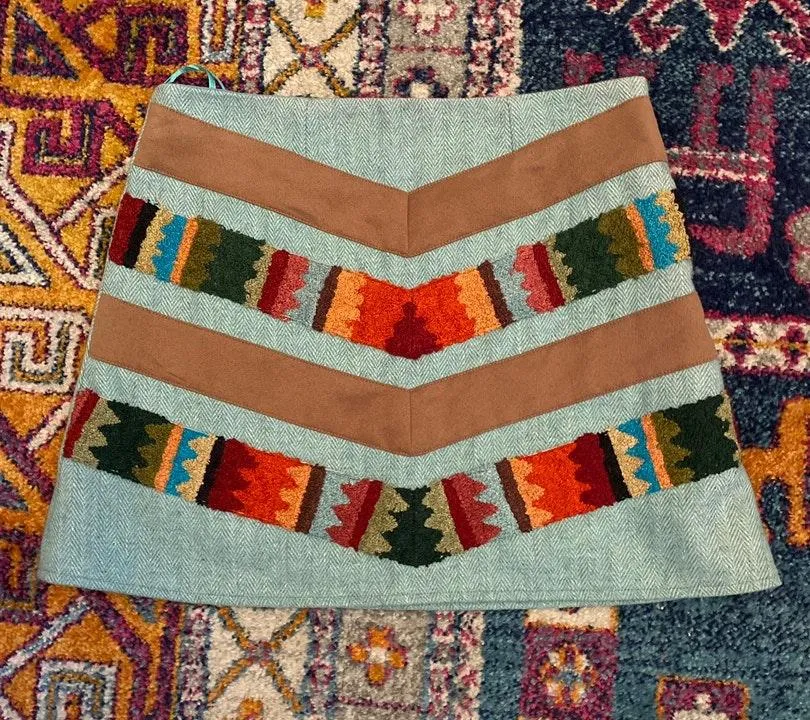 Judith March Patchwork Boho Skirt - Image 2
