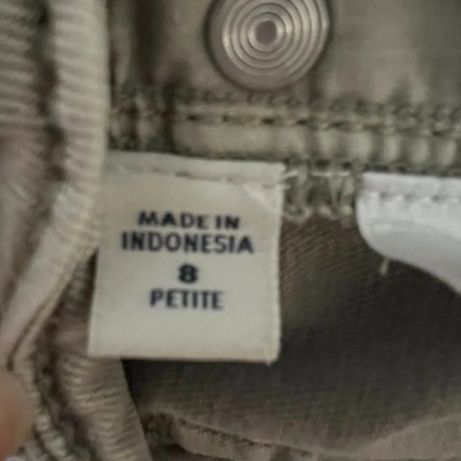 J Jill Denim High Rise Straight Leg Crop PantsSize 8P Denim Light Sage Green Size 8 - Image 2