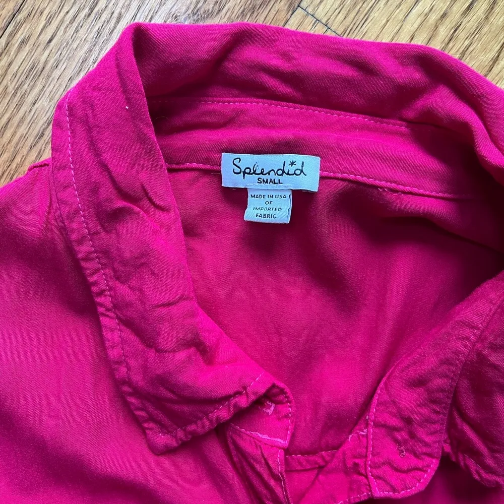 Splendid pink shorts romper - Image 2