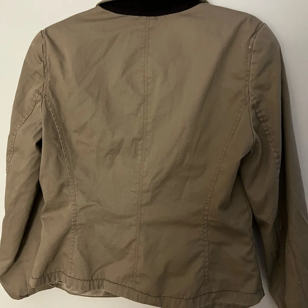 Vintage Calvin Klein Women's Tan Blazer Size L - Image 8