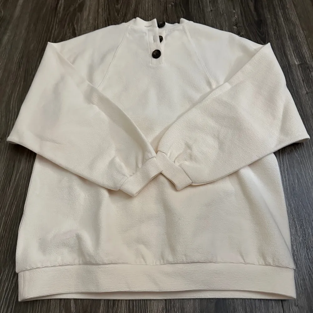 Madewell  Button-Back Mockneck Top size Small - Image 2