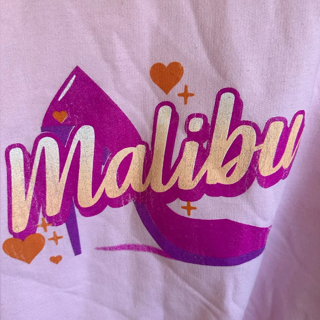 PRINCE PETER Pink Malibu Graphic Sweatshirt. Size L - Image 7