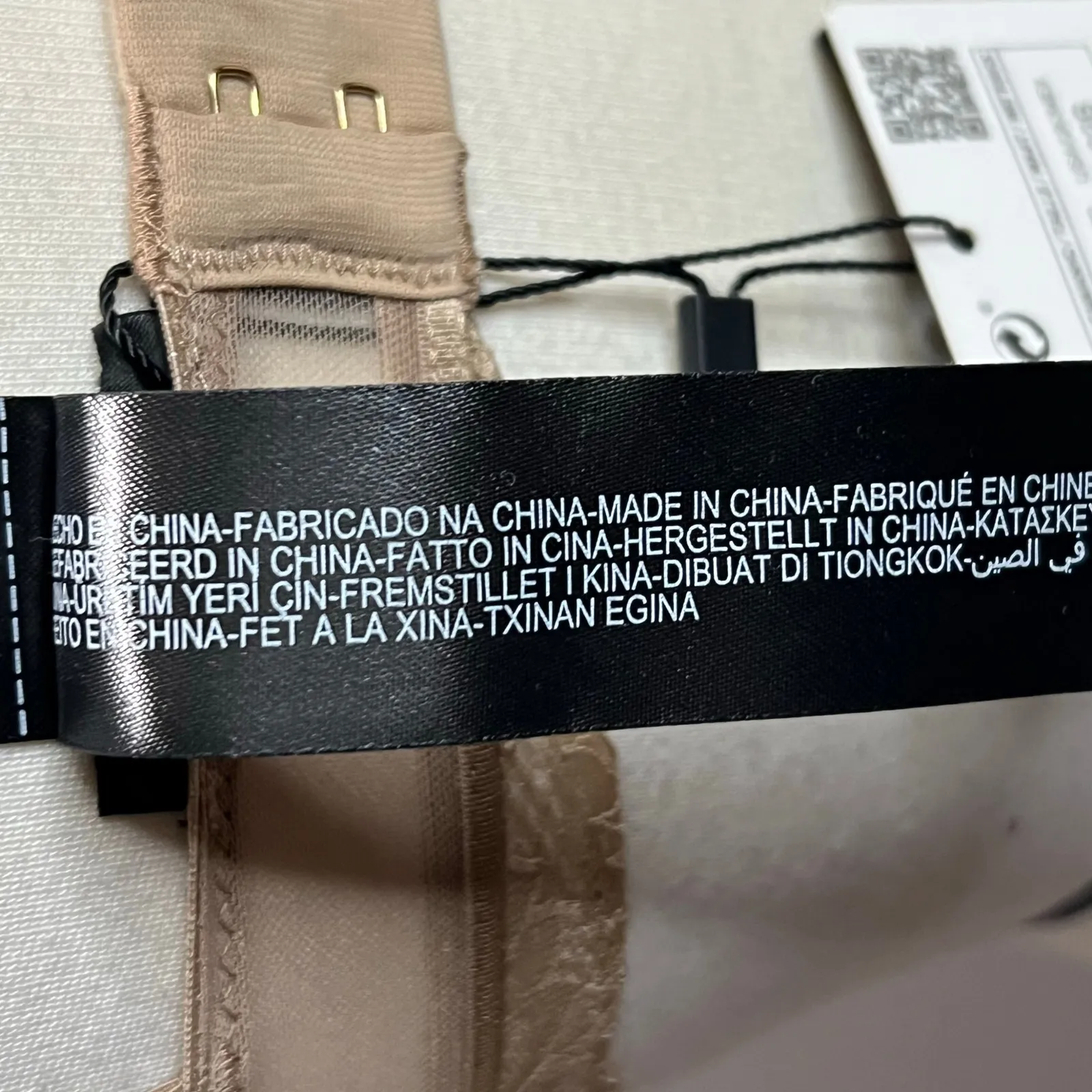 Zara Bralette Womens 32B Tan Floral Lace Strappy Romantic Sultry Lingerie Flirty - Image 7