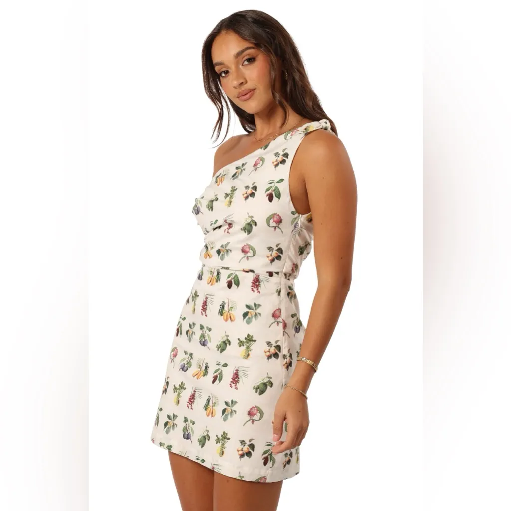 Petal & Pup One Shoulder Floral Dress - Cream - Image 2