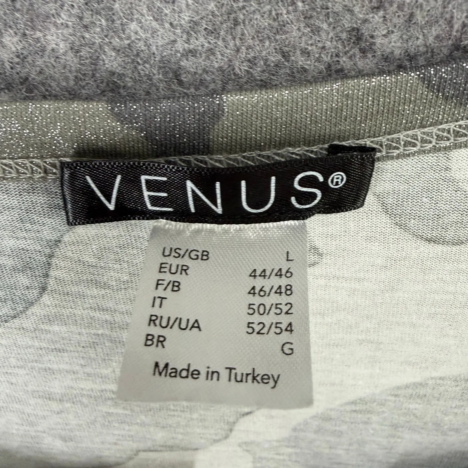 Venus Camo Pocket Top Womens L Green Gray Camouflage Tee Shimmer Gleaming Sheen - Image 10