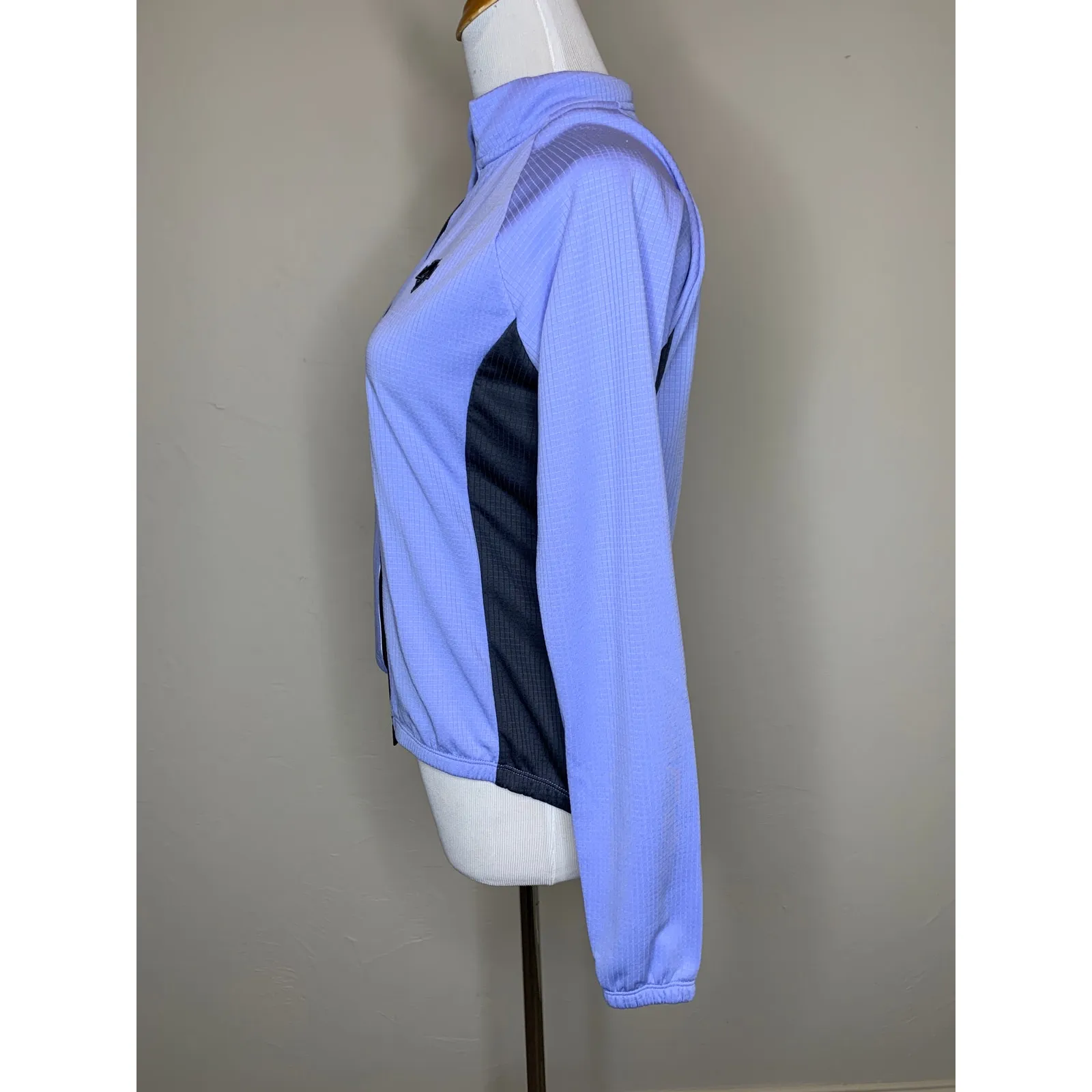 Descente Cornflower Blue Grey Cycling Jacket Sz Medium - Image 3