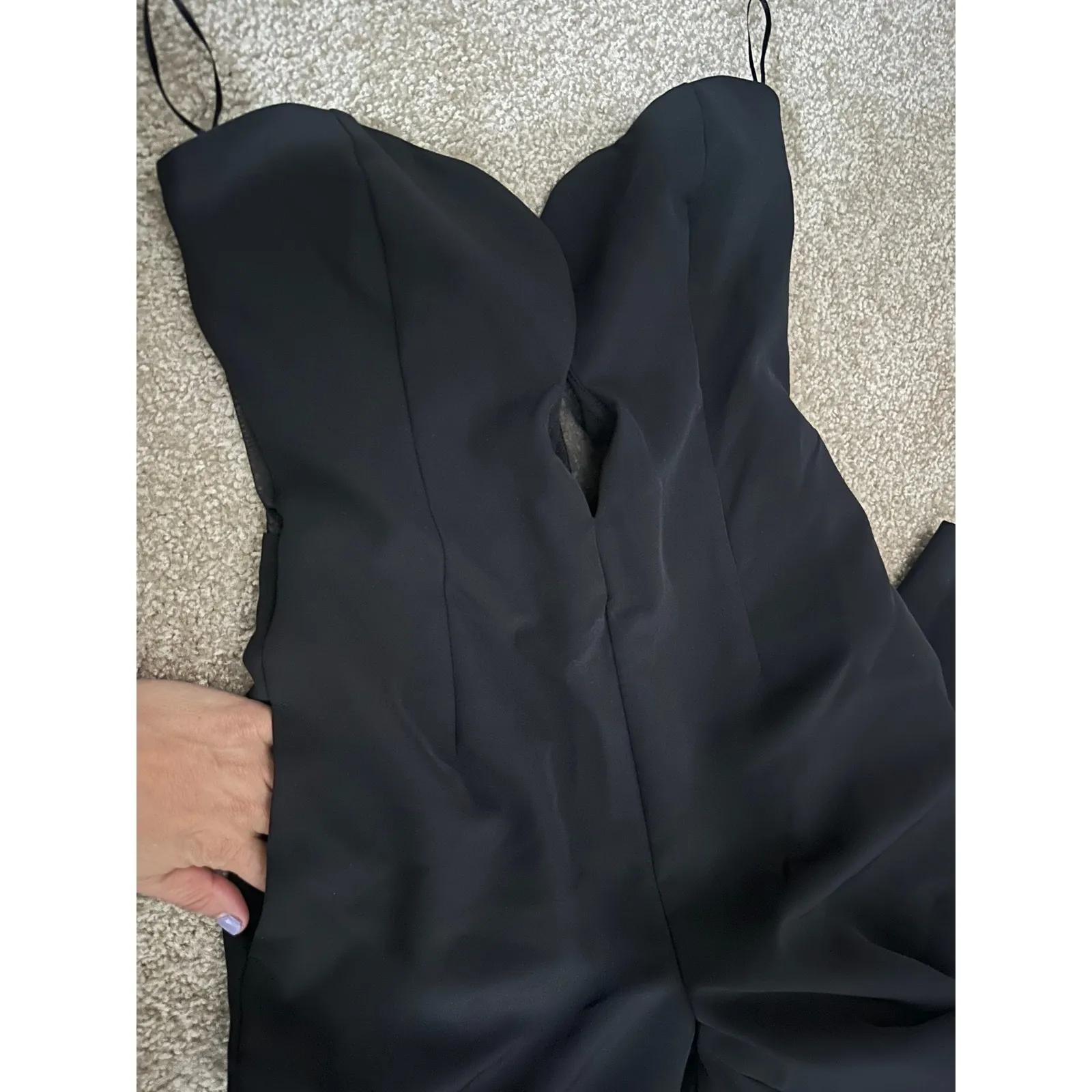 Bardot‎ Eleni Strapless Plunge Neck Jumpsuit Size Small Romper Party Clubwear - Image 14