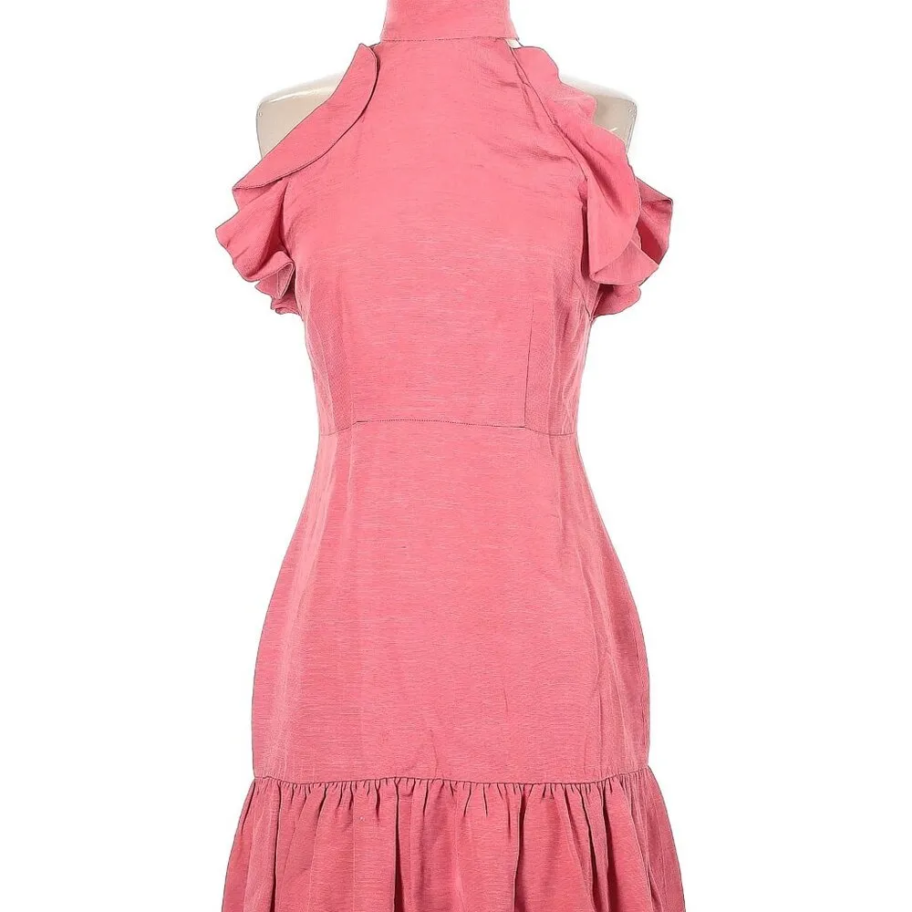 ELLIATT Revolve Chord Ruffle Mini Valentine Dress Size S - Image 4