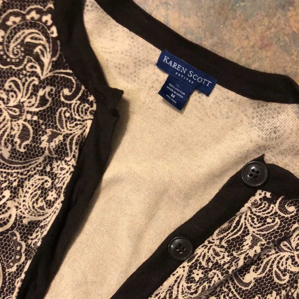 brown paisley printed cardigan :-) - Image 3