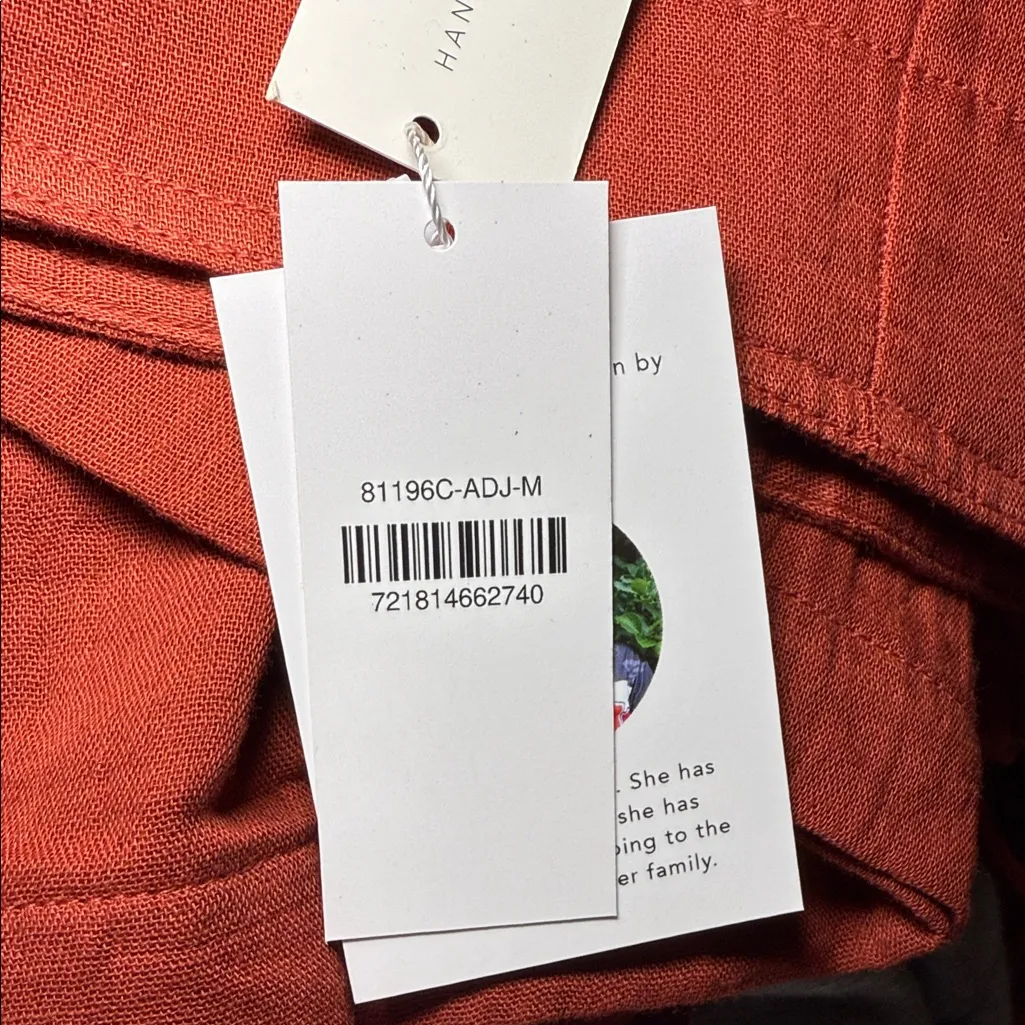 Lotus and Luna Women's Rust Jumpsuit Brown Size M - Image 5