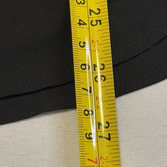 J Crew Women's Black Sheer Tassel Dressy Trendy Top Blouse‎ Size 2 Style B5046 # - Image 10