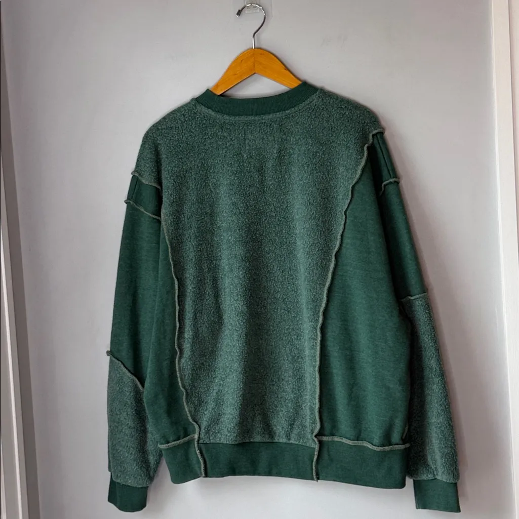 BDG  Quincy Pullover Sweatshirt Green - Image 5