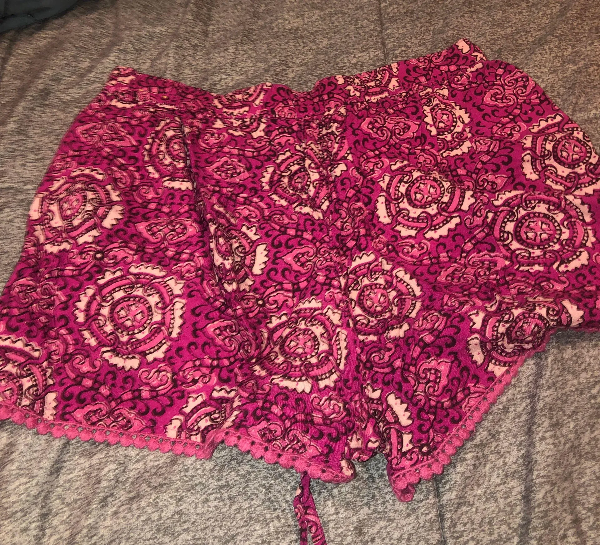 Pink Print Shorts Size XS - Image 2