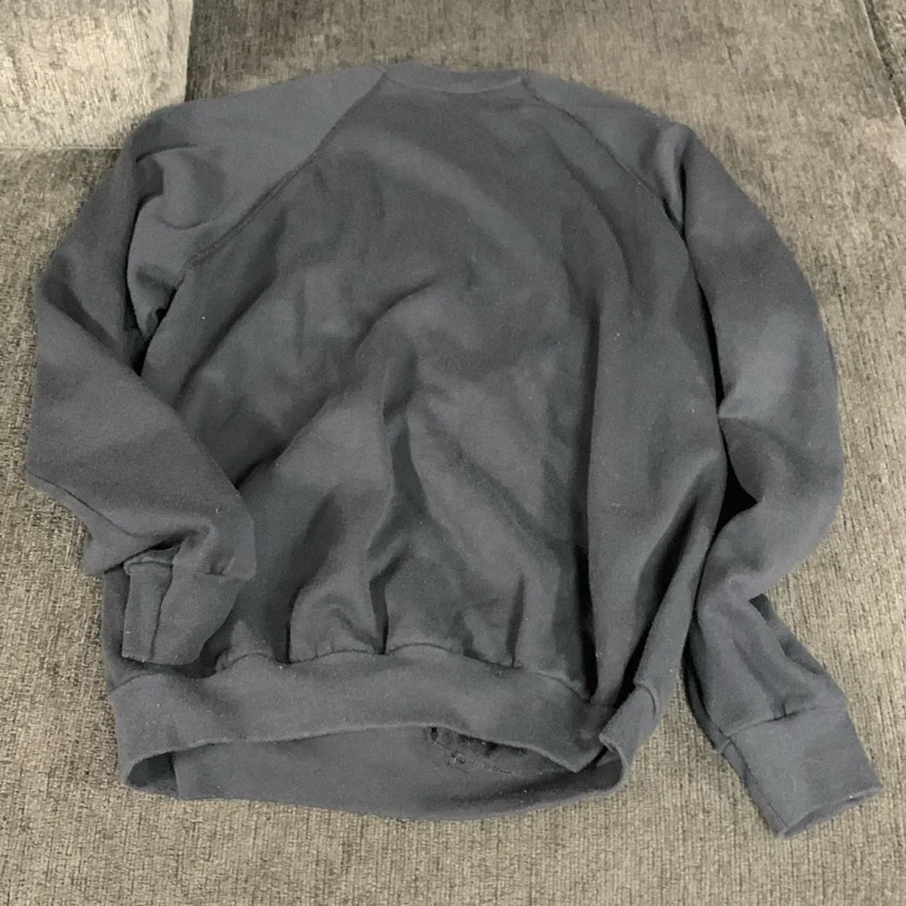 Vintage Halloween Puff Paint Sweatshirt with Cat & Pumpkins Size XL - Image 8