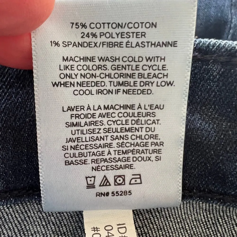 Express (2) 27x29 Short Stretch Legging High Rise Skinny Jeans Blue Dark Wash - Image 8