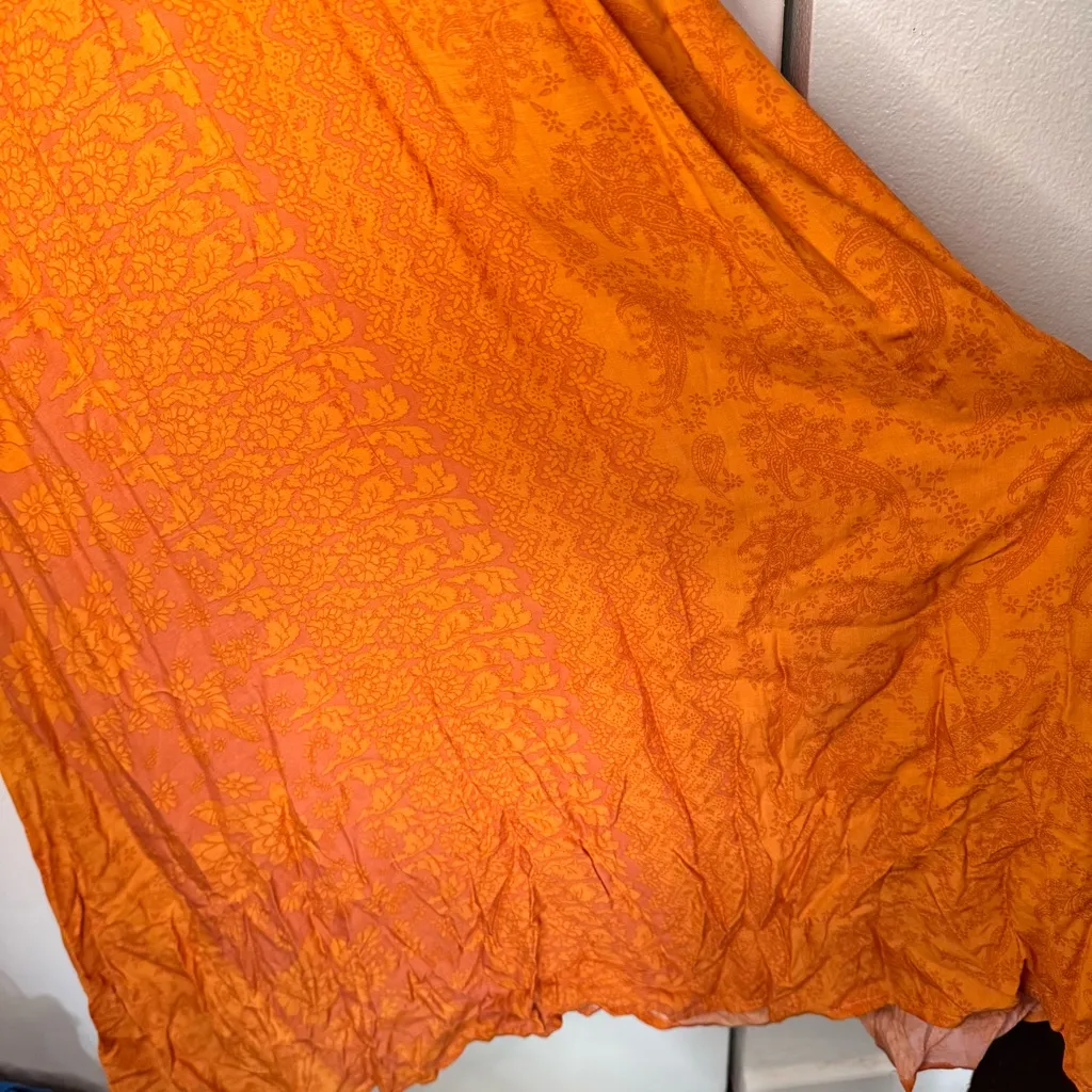 Novella Royale Summerland Maxi Dress in Tangerine Hazely Orange - Image 4