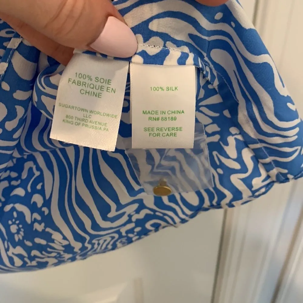 Lilly Pulitzer silk top - Image 4