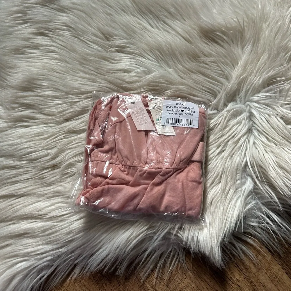 WE ARE HAH Under The Wire Bodysuit In Copper Rose - Image 2