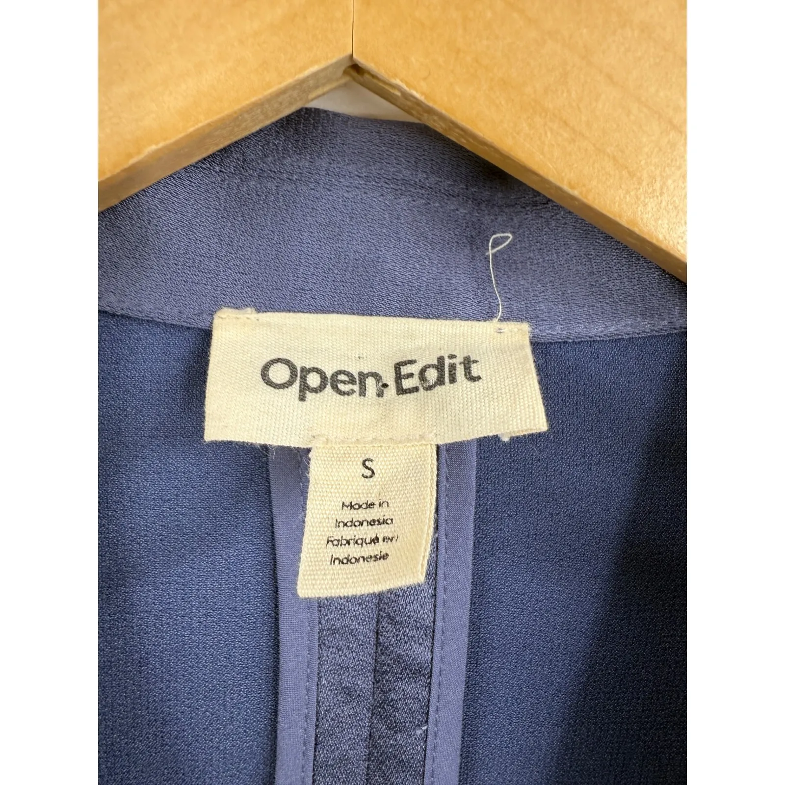 Open Edit Blazer Dress Double Breasted Long Sleeve Collared Jacket‎ Small - Image 2