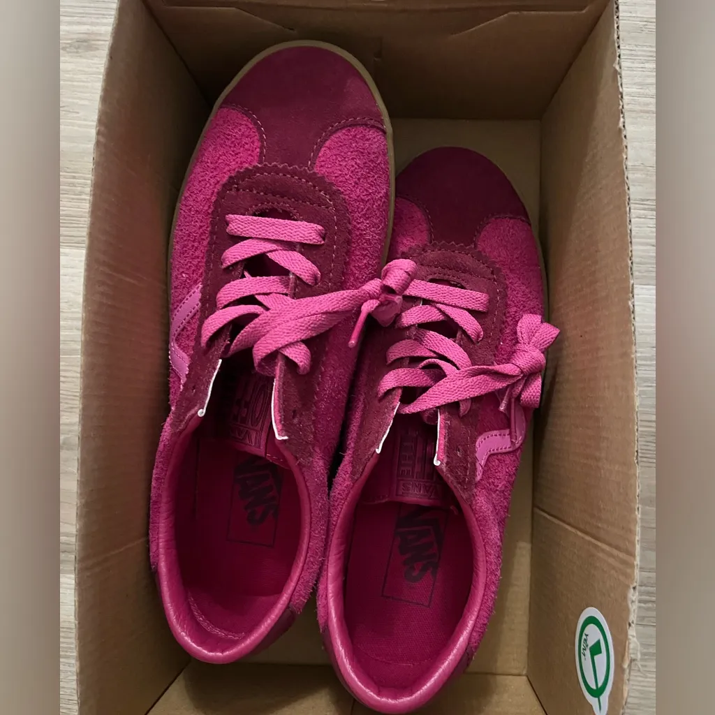 Vans Women's Color Pop Suede Raspberry Sneakers Size 8.5 New Sold Out Color! - Image 6